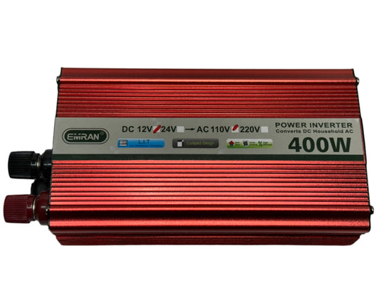 Inversor de Voltaje de 12 V DC a 110 V AC de 400 Watts de Potencia