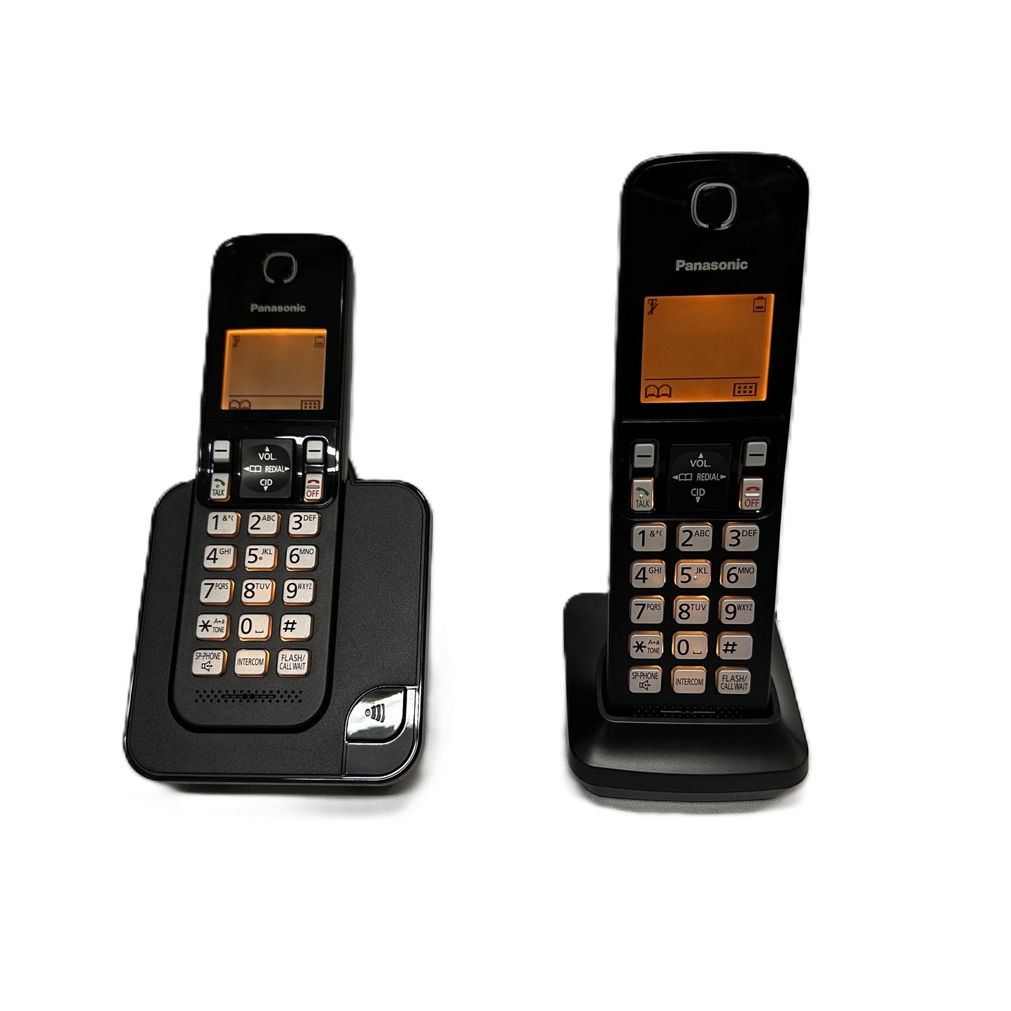 Telefono Inalambrico Doble Altavoz Caller ID marca Panasonic color Negro