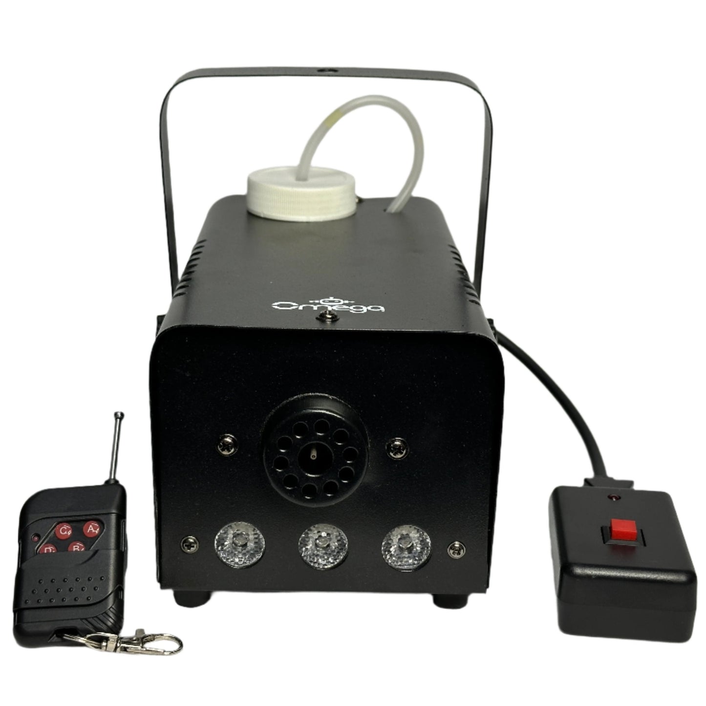 Maquina de Humo Fog Machine 600 W con luz LED alambrico e inalambrico