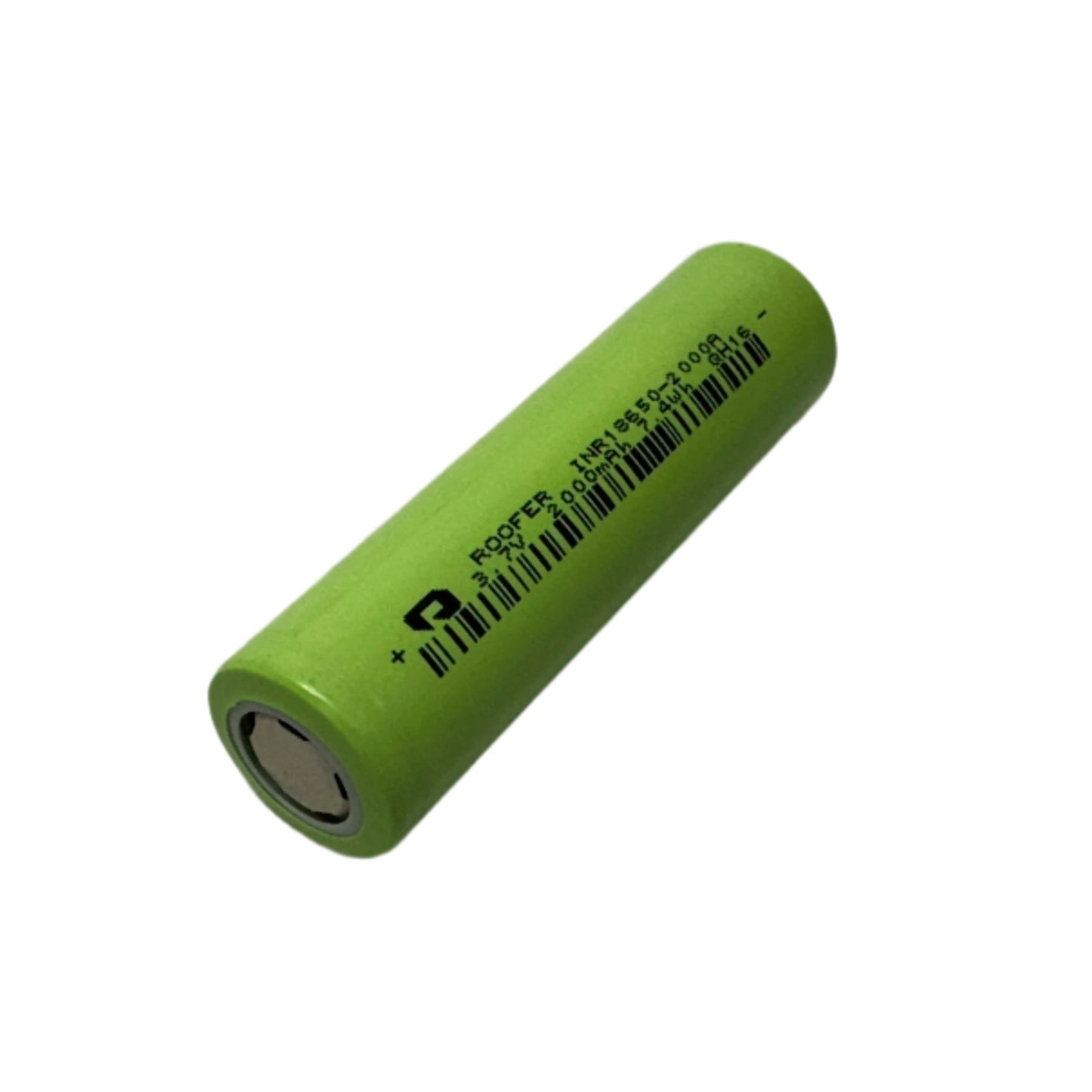 Pila 18650 Recargable de Terminales Planos 3.7 V 2000 mAh