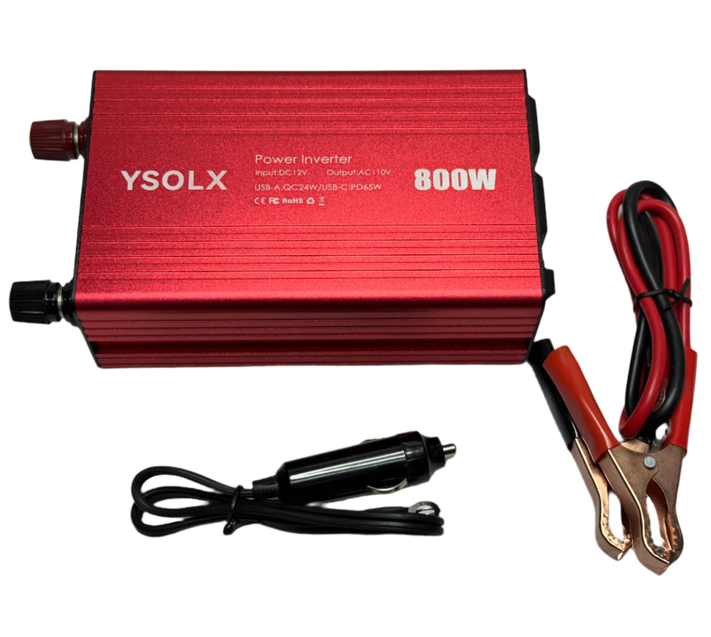 Inversor de Voltaje de 12 V DC a 110 V AC de 800 Watts de Potencia