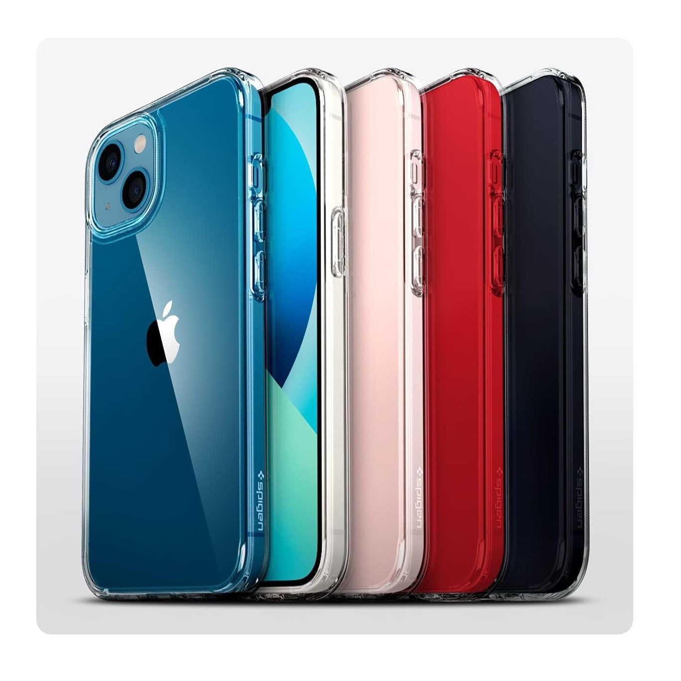 Estuche transparente para iPhone 13 (2021) Ultra Hibirdo marca Spigen