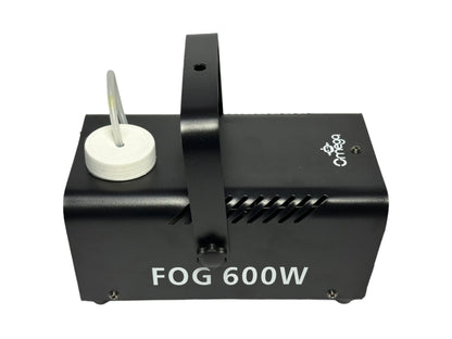 Maquina de Humo Fog Machine 600 W con luz LED alambrico e inalambrico