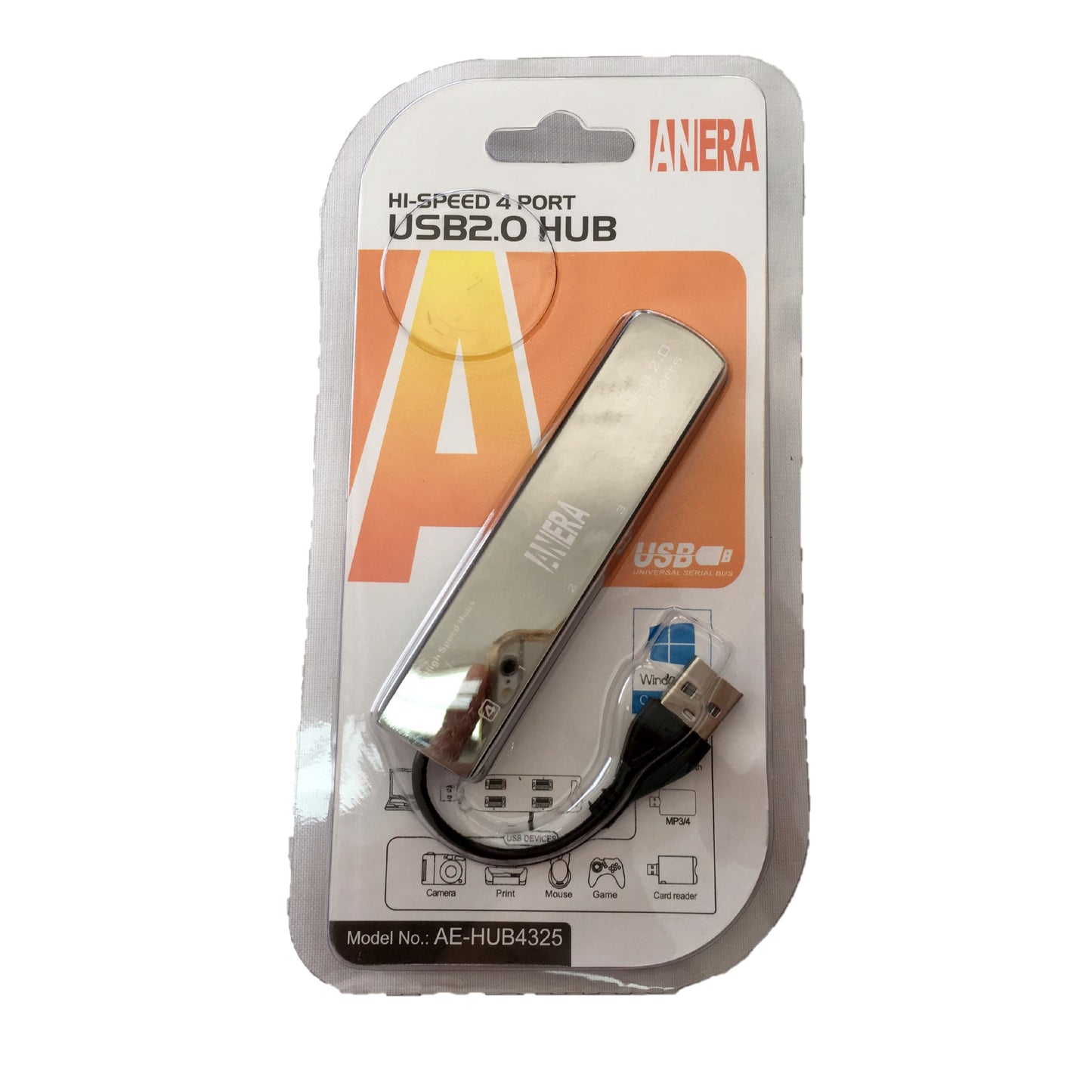 Hub USB 2.0 de 4 puertos marca Anera