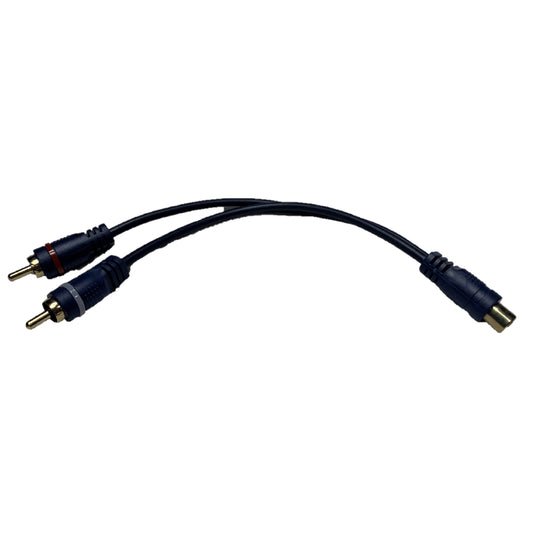 Cable en Y Splitter RCA 1 conector hembra a 2 conectores macho