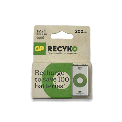 Bateria Recargable tamaño 9 V de 200 mAh marca GP