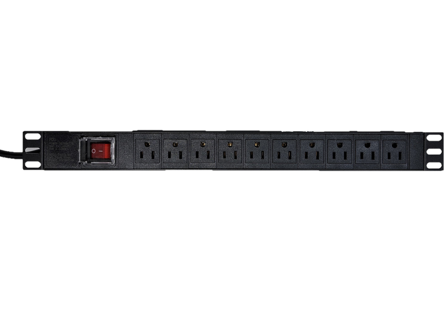 PDU Regleta Electrica Multitoma Horizontal 10 Tomas para Rack