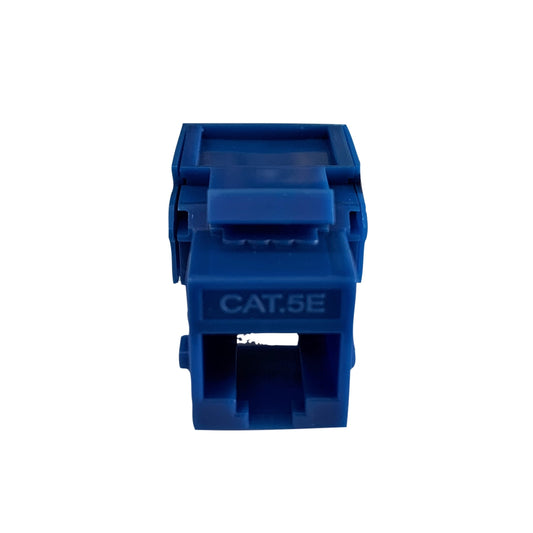 Jack RJ-45 tipo Keystone color azul conector de redes categoria 5e