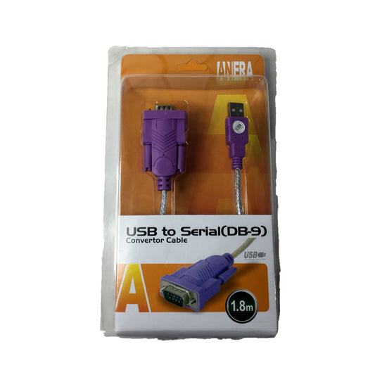 Cable Convertidor de USB macho a serial DB-9 RS-232 macho