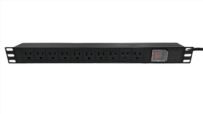 PDU Regleta Electrica Multitoma Horizontal 10 Tomas para Rack