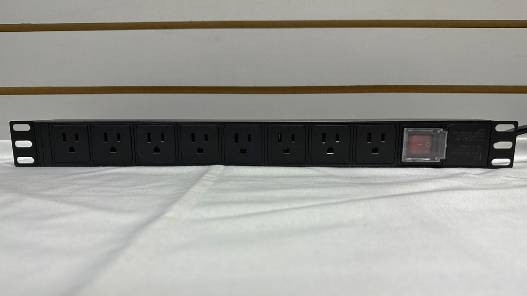 PDU Regleta Multitoma Horizontal 8 Tomas Universales para Rack –  Electronica Cecomin
