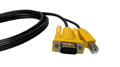 Cable KVM para switch KVM conectores USB + VGA 1.5 metros de longitud