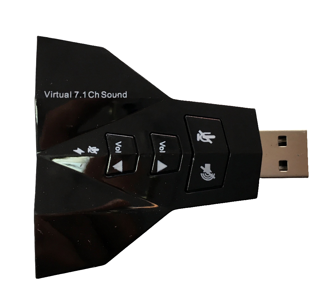 Tarjeta de Sonido USB doble entrada y doble salida 7.1 virtual