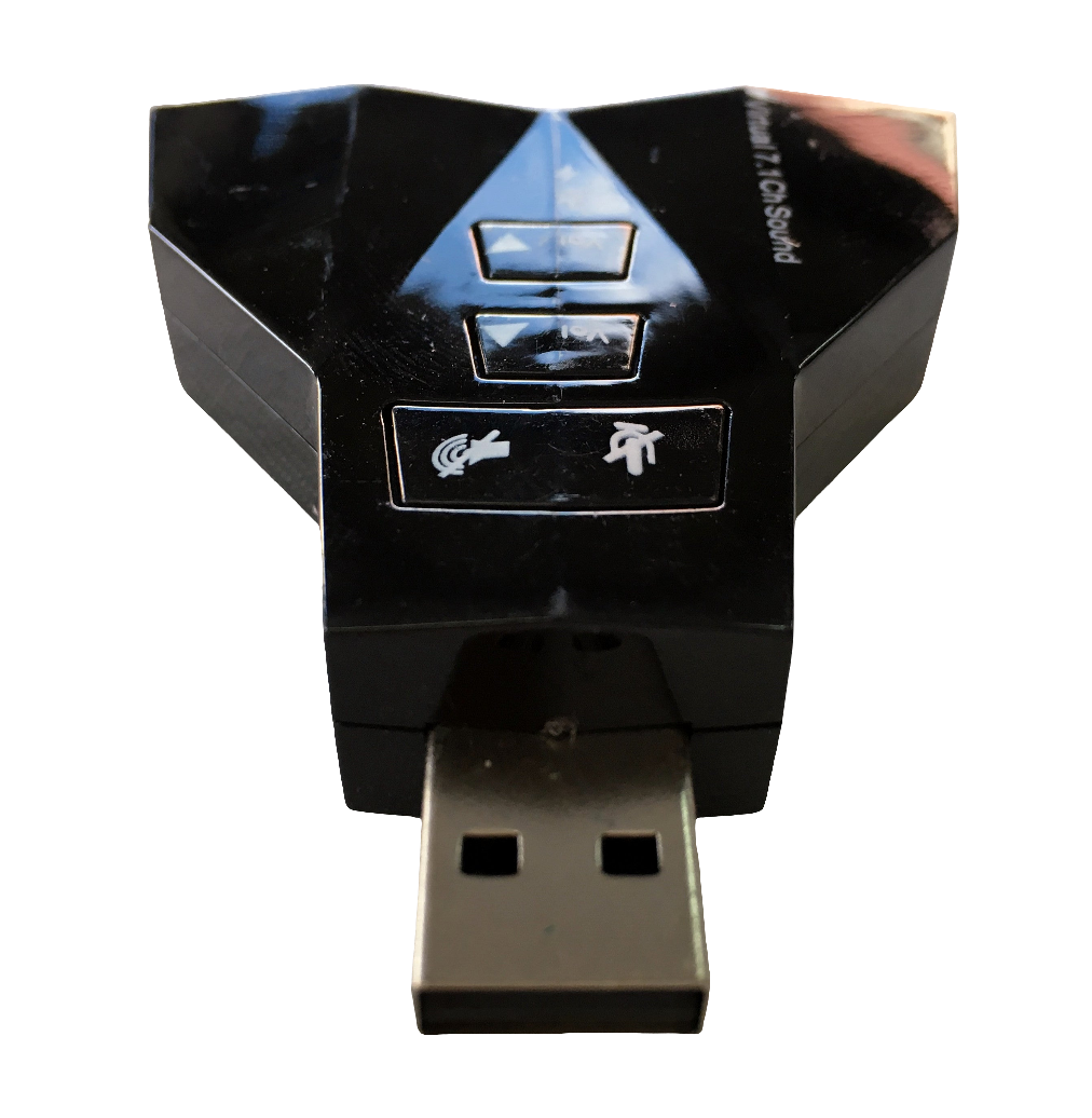 Tarjeta de Sonido USB doble entrada y doble salida 7.1 virtual