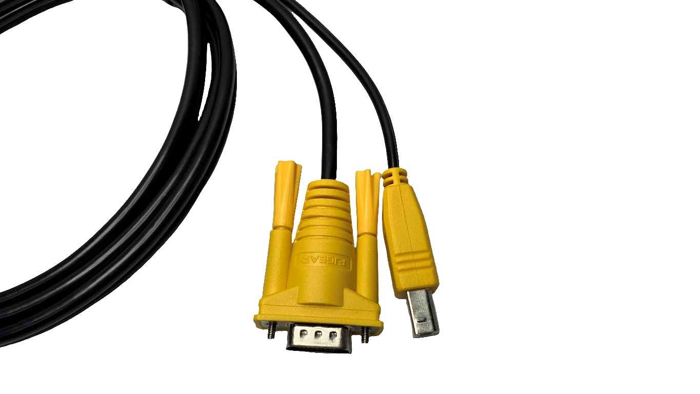 Cable KVM para switch KVM conectores USB + VGA 1.5 metros de longitud