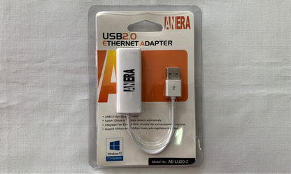 Tarjeta de USB a Red Lan RJ-45 marca Anera