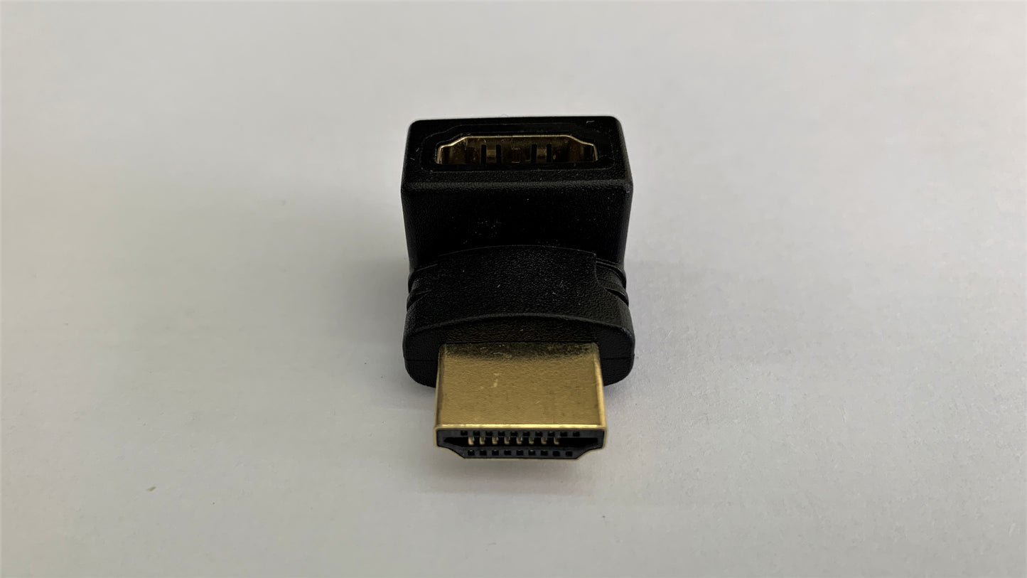 Conector union en L para HDMI conectores Hembra - Macho