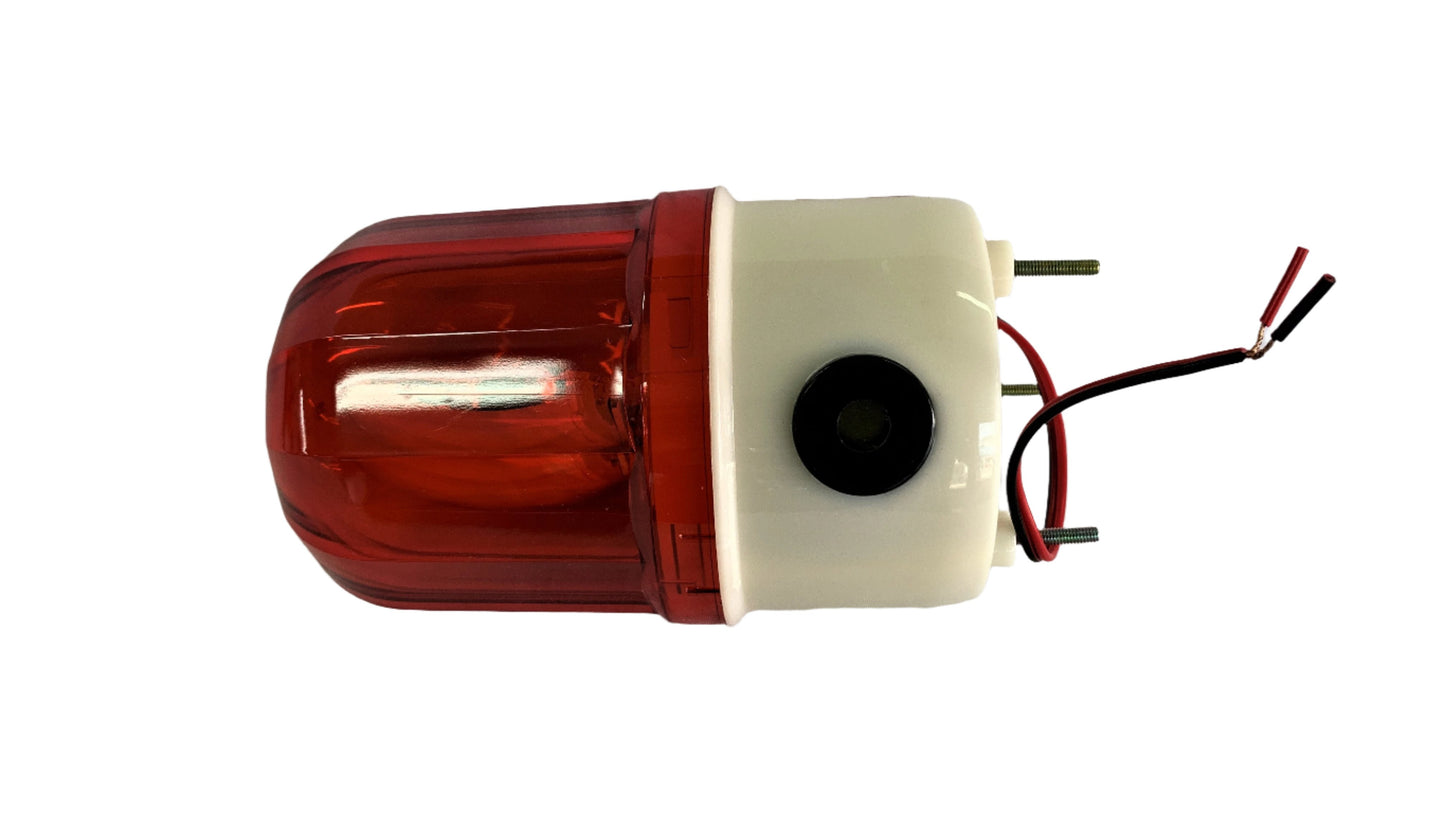 Luz Intermitente Baliza Licuadora con Sirena de Advertencia 12 V color rojo