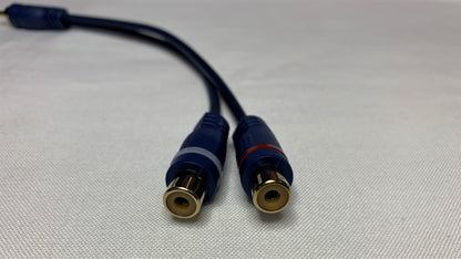 Cable en Y Splitter RCA 1 conector macho a 2 conectores hembra