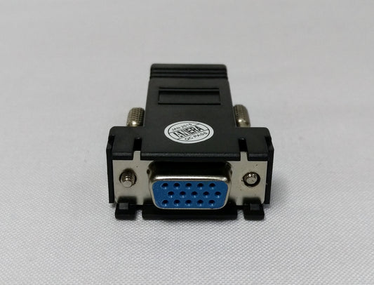 Adaptador convertidor de VGA hembra a RJ-45 UTP