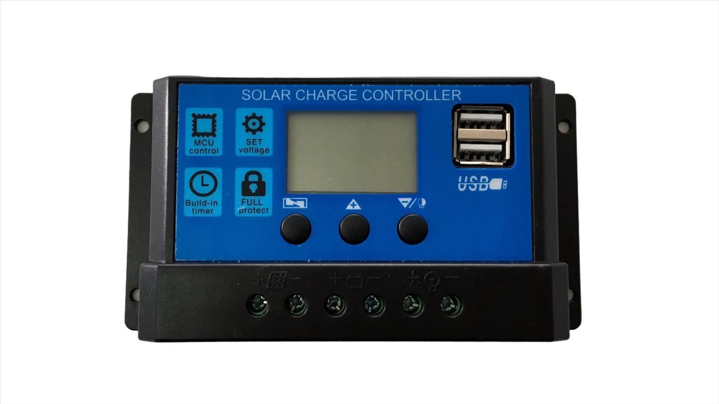 Controlador de Carga Solar PWM de 20 A para Panel Solar