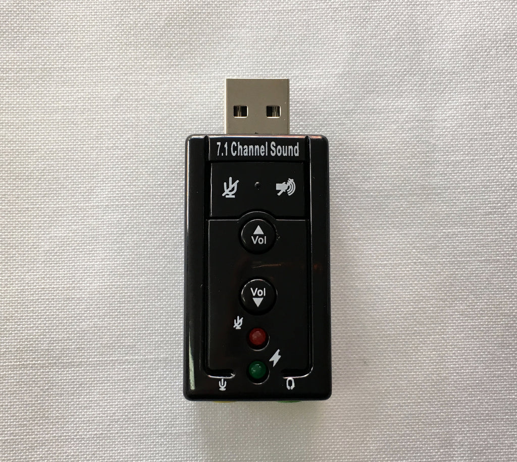 Tarjeta de Sonido USB 7.1 virtual con teclas de funciones – Electronica  Cecomin