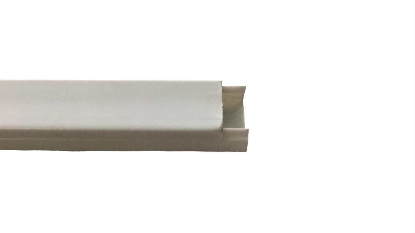 Canaleta plastica color blanco con adhesivo 15 x 10 x 2000 mm