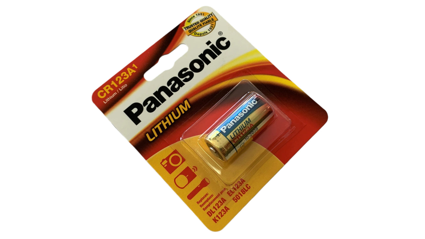 Pila de Litio Cr123a 3V Marca Panasonic