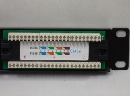 Patch Panel de 24 Puertos categoria 5e para rack